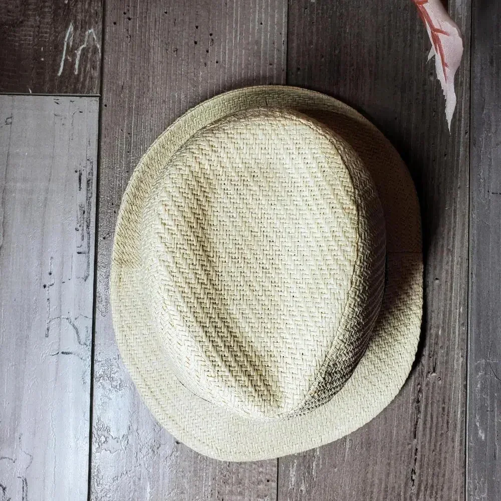 Old Navy Toddler Boy Straw Fedora Styled Hat Size Small 12-24M NWOT